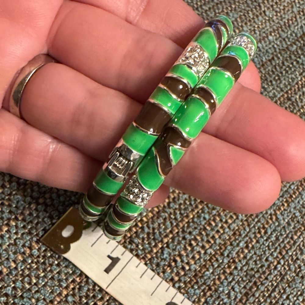 3027 Set of Two Enamel bracelet